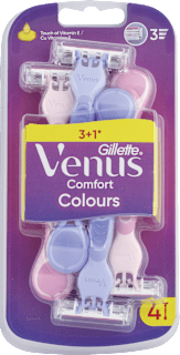 Dámske jednorazové holiace strojčeky Comfort Colours 3+1 Gillette Venus
