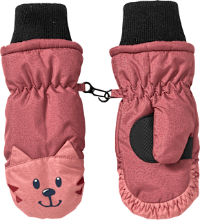 Fäustlinge mit Katzen-Motiv, rosa, Gr. 1 PUSBLU