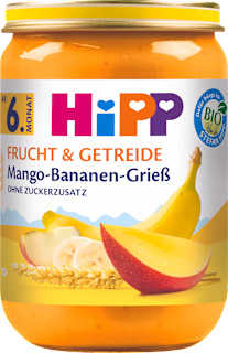 Bio mangó-banán-gríz bébidesszert, 6 hónapos kortól HiPP