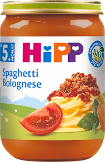 Bio bolognai spagetti, 5 hónapos kortól HiPP