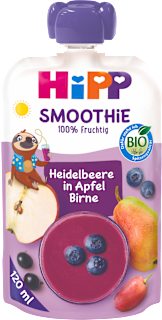 Bio smoothie áfonya-alma-körte, 1 éves kortól HiPP