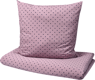 Bettwäsche mit Herz-Muster, rosa, 140 x 200 + 80 x 80 ALANA