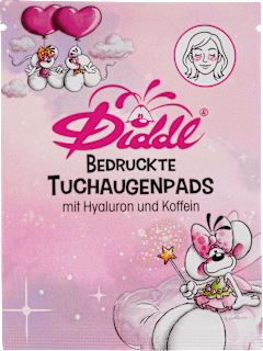 Augenpads Diddl Tuch bedruckt Hyaluron & Koffein (1 Paar) Diddl