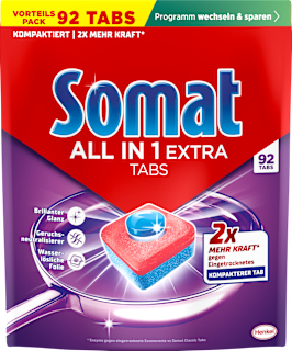 Spülmaschinen-Tabs All in 1 Extra Vorteilspack Somat