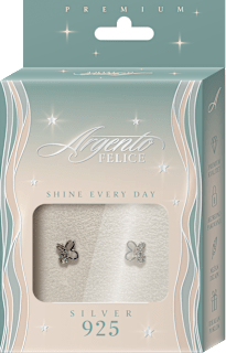 FELICE minđuše leptir Argento FELICE