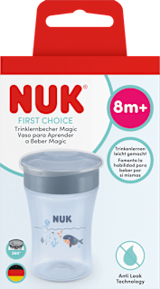 Trinklernbecher First Choice Magic anthrazit, ab 8. Monat, 230 ml NUK