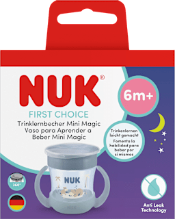 Trinklernbecher First Choice Mini Magic Cup blau, ab 6. Monat, xxx ml NUK