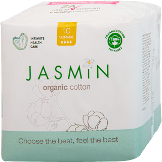 Ultra tanki bombažni damski vložki Organic Cotton Normal Jasmin
