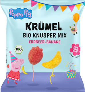 Kindersnack Peppa Pig Knusper Mix Erdbeer-Banane ab 3 Jahren KRÜMEL