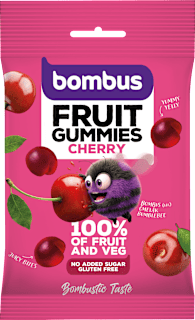 Ovocné kúsky Fruit Gummies Cherry bombus