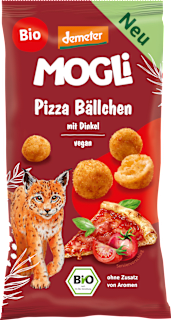 Kindersnack Pizza Bällchen mit Dinkel ab 3 Jahren MOGLi