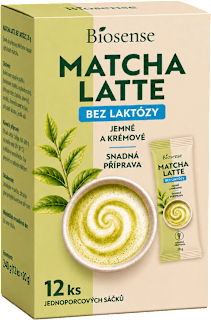 matcha latte bez laktózy 12x20 g Biosense