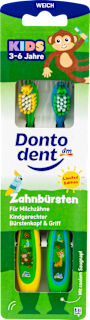Detská zubná kefka Opica, 3-6 rokov Dontodent