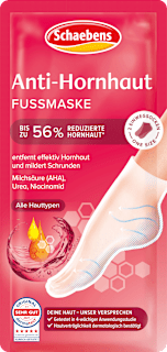 Fußmaske Socken Anti Hornhaut (1 Paar) Schaebens