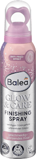 Hajformázás utáni fényt adó és ápoló hajspray Glow & Care Balea