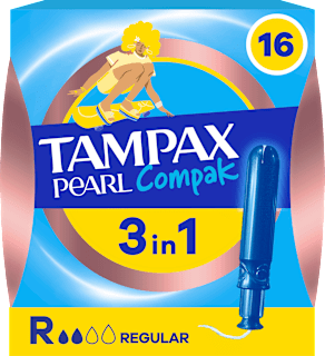 Тампони с апликатор Pearl Compak Regular Tampax