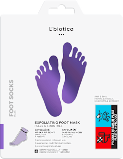 maska na nohy exfoliační L'biotica