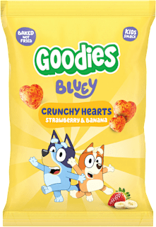 Chrumky Crunchy Hearts - banán a jahoda Goodies