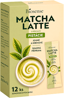 matcha latte s příchutí pistácie 12x17 g Biosense