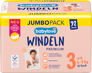 Premium pelene jumbo midi, vel. 3 (4 – 9 kg) babylove