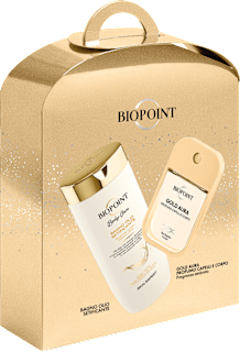Set regalo GOLD AURA olio bagno + profumo donna BIOPOINT