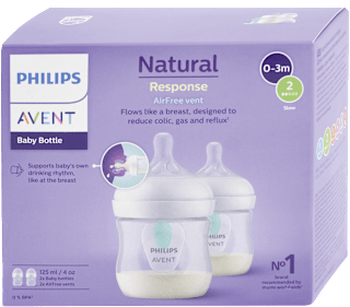 Dojčenská fľaša Natural Response, 125ml - 0-3m PHILIPS AVENT