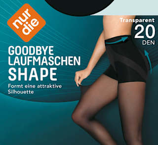 Strumpfhose Goodbye Laufmaschen Shape schwarz Gr. 38/40 nur die