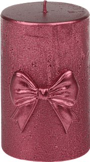 Kerze rustik Schleife 100/70, altrot Steinhart KERZEN