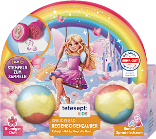 Badezusatz Kinder Sprudelbad Regenbogenzauber sortiert tetesept: KIDS