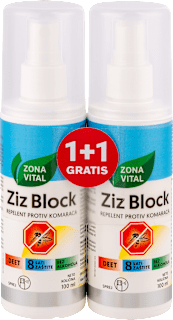 Sprej za zaštitu od komaraca Ziz Block, duopack (2 x 100 ml) ZONA VITAL