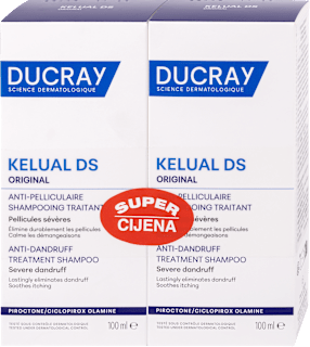 Šampon za kosu s prhutom Kelual DS Original, 2 x 100 ml DUCRAY