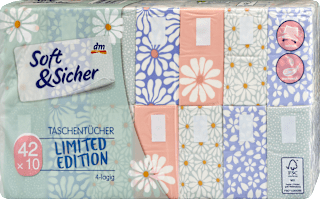 Taschentücher Design 4-lagig (42x10 St) Soft&Sicher