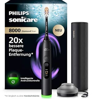 Schallzahnbürste Diamond Clean 8000 schwarz Philips Sonicare