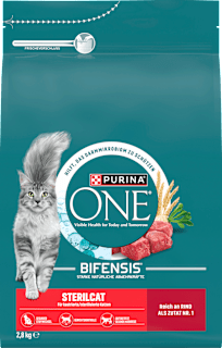 Trockenfutter Katze mit Rind & Weizen, Sterilcat, Adult PURINA ONE