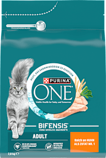 Trockenfutter Katze mit Huhn & Vollkorn Getreide, Adult PURINA ONE