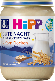 Abendbrei Gute Nacht 3-Korn Flocken ab dem 8. Monat HiPP