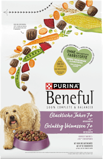 Trockenfutter Hund  mit Huhn & Gartengemüse, glückliche Jahre, Senior 7+ Purina Beneful