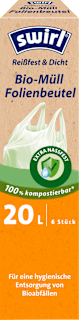 Müllbeutel 20 l mit Tragegriff bio Swirl