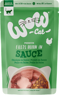 Krmivo pre mačky v kapsičke SAUCE kura WOW