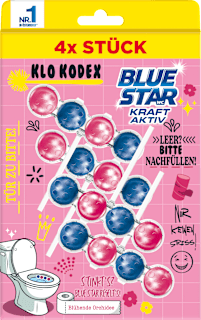 WC-Stein Kraft Aktiv Klo Kodex Blühende Orchidee BLUE STAR