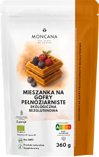 Mieszanka na gofry pełnoziarniste bezglutenowe BIO MONCANA