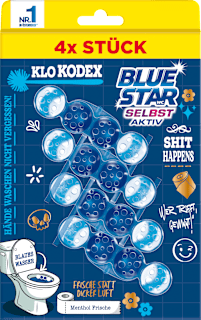 WC-Stein Kraft Aktiv Klo Kodex Menthol Frische BLUE STAR