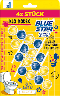 WC-Stein Kraft Aktiv Klo Kodex Zitruskick BLUE STAR