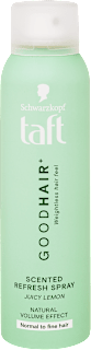 Hajfrissítő spray, normál és vékonyszálú hajra Schwarzkopf taft