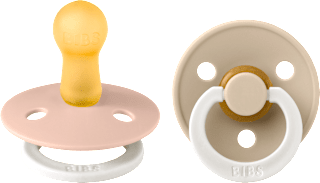 Okrogla nočna duda Colour, lateks - Blush 6-18m BIBS