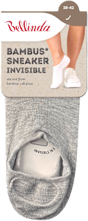 unisex ponožky Bambus Sneaker Invisible, 39-42 šedé Bellinda