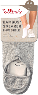 unisex ponožky Bambus Sneaker Invisible, 35-38 šedé Bellinda