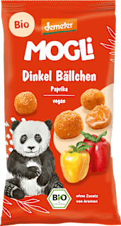 Kindersnack Dinkel Bällchen Paprika ab 3 Jahren MOGLi