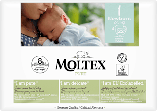 Windeln Pure & Nature Gr. 1 Newborn (2-5 kg) Moltex