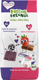 Kindersnack Hafer-Mini Mix mit Apfel & Beeren, ab 3 Jahren Freche Freunde